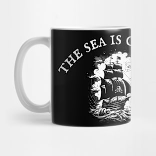 The Sea Is Calling Pirates! Mug
